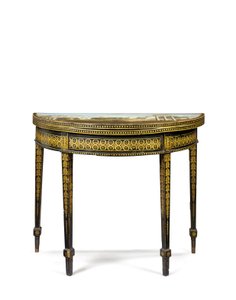 George III çay masasından biri, muhtemelen İrlandalı, c.1780 by English School