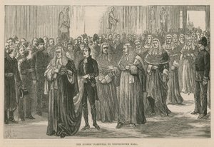 Kraliyet Adalet Mahkemelerinin Açılışı: Yargıçlar Westminster Hall
