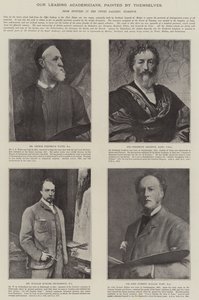 Öncü Akademisyenlerimiz, kendi elleriyle boyanmış (litho) by English School