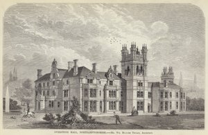 Overstone Hall, Northamptonshire (gravür) by English School