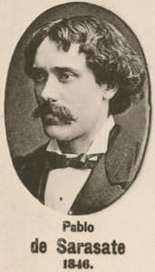 Pablo de Sarasate (gravür) by English School