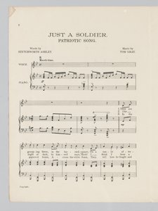 Just a Soldier şarkısının müzik notasının 2. sayfası by English School