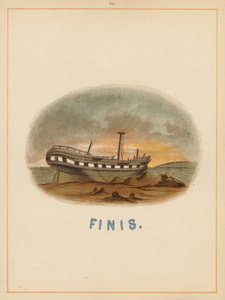 The Boats of the World kitabından bir sayfa, 19. yüzyıl sonu (renkli taş baskı) by English School