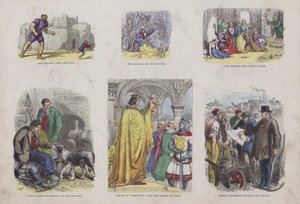 Çekici Resimli Kitaptan Sayfa (renkli gravür) by English School