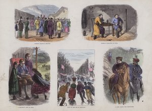 Çekici Resimli Kitaptan Sayfa (renkli gravür) by English School