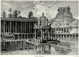 Pagoda, Tinnevelly (gravür) by English School
