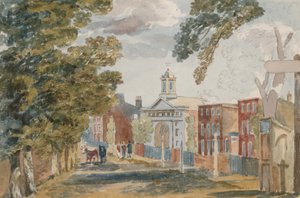 Palace Court, New Kensington Gardens, Londra (kağıt üzerinde wc) by English School