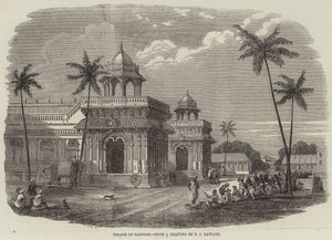 Tanjore Sarayı (gravür) by English School