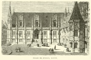 Adalet Sarayı, Rouen, Aralık 1870 by English School