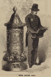 Paris Mektup Postası (gravür) by English School
