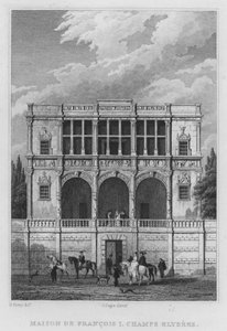 Paris, François Evi I, Champs Elysees (gravür) by English School