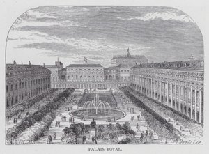 Paris, Palais Royal (gravür) by English School