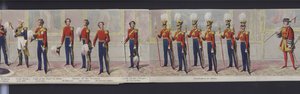 Kraliçe Victoria'nın evliliğinin panoramasının bir parçası, 1840 dolayları (el boyaması aquatint) by English School