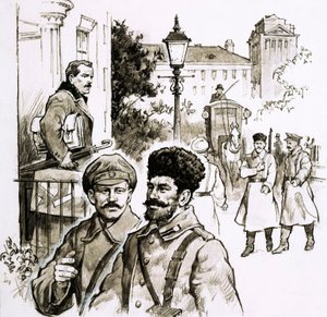 Vatansever Besteci, Jean Sibelius (kağıt üzerine guaj) by English School