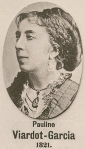 Pauline Viardot-Garcia (gravür) by English School