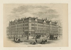 Spitalfields sınırlarındaki Peabody Binaları by English School