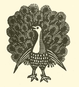 Tavus kuşu (tahta baskı) by English School