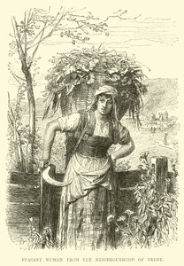 Trent mahallesinden köylü kadın by English School