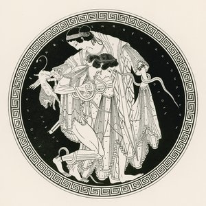 Peleus ve Thetis (gravür) by English School