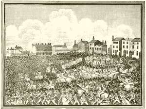Peterloo katliamı by English School