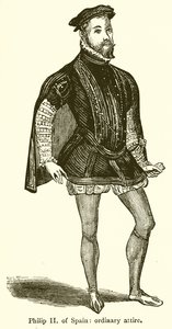 İspanya Kralı II. Philip: Sıradan Kıyafet by English School
