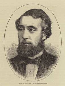 Philip Phillips, the Singing Pilgrim (engraving) by English School