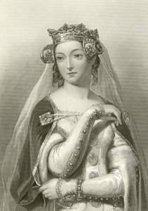 Hainault Philippa, kral Edward III eşi by English School