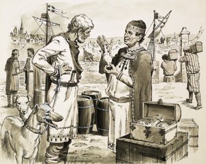 Phoenecian  traders by English School
