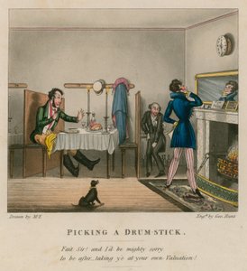 Bir baget seçmek; karikatür by English School