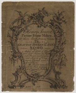 Resim Çerçevesi Yapıcı, Henry Jouret, ticari kart by English School