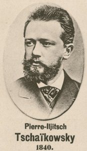 Pierre-Ilyich Çaykovski (gravür) by English School