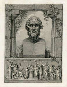 Pindar, Antik Yunan Lirik Şair (c.522-c.433) (gravür) by English School