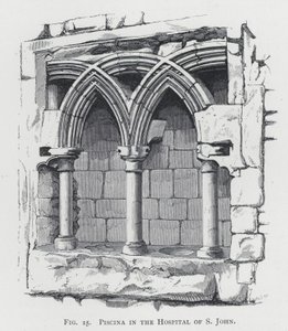 S John Hastanesinde Piscina (gravür) by English School