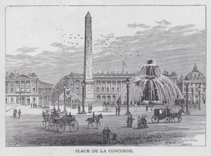 Place De La Concorde (gravür) by English School