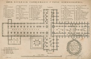 St Paul Katedrali, Londra Planı by English School