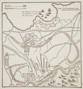 Culloden Savaşı Planı, 16 Nisan 1746 by English School