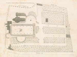 Kraliyet Bahçeleri Planı, Vauxhall, Londra by English School