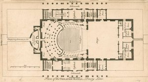 Theatre Royal Planı, Drury Lane, Londra by English School