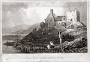 Plas Crug, Aberystwyth, Cardiganshire yakınında (gravür) by English School