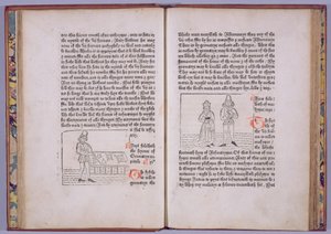 Levha C5v-C6r, William Caxton, 1481 tarafından yazılan 