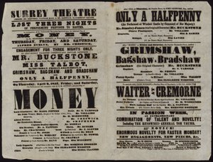 Surrey Tiyatrosu tarafından yayınlanan Playbill by English School