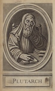 Plutarch, Yunan tarihçi ve yazar (gravür) by English School