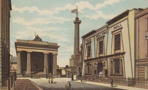 Plymouth: Guildhall, Devonport (renkli taş) by English School