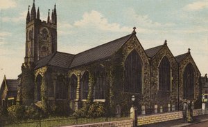 Plymouth: St Andrews Kilisesi (renkli taş) by English School