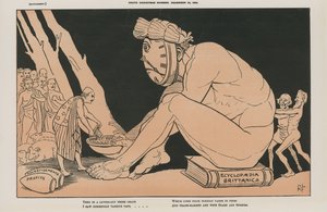 Siyasi karikatür by English School