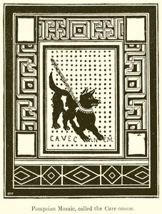 Mağara Canem olarak adlandırılan Pompeius Mozaiği by English School