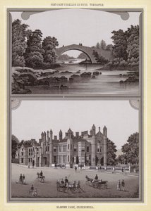 Pont-pant-pamukçuk-Usk, Trecastle; Glanusk Parkı, Crickhowell (taş) by English School
