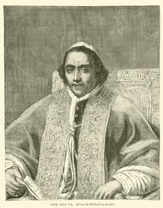 Papa Pius VII (gravür) by English School