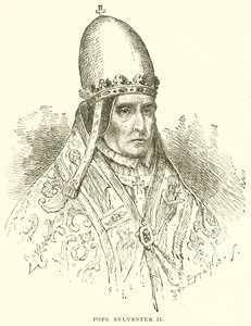 Papa II. Sylvester by English School