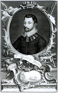 Jacobus Houbraken (1698-1780) tarafından oyulmuş Sir Francis Drake